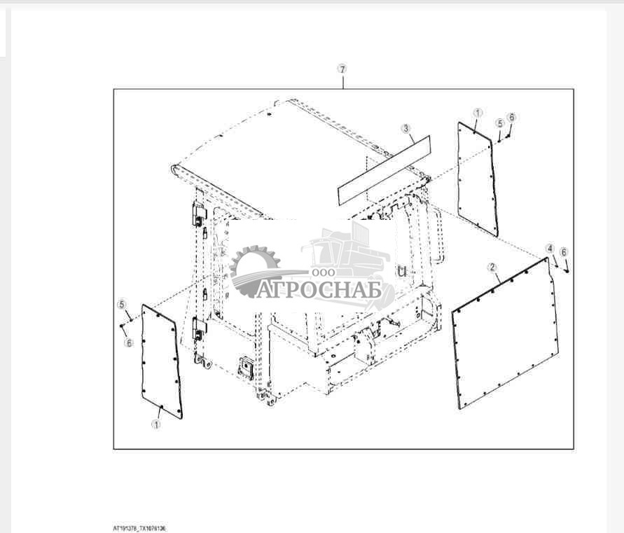 Комплект остекления навеса 